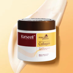 Karseell hair mask ingredients with coconut and argan oil for repair.
