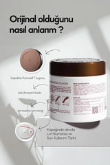 Karseell hair mask texture close-up showing creamy smoothing action.