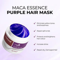 Karseell Purple Hair Mask timer highlighting 5-10 minute conditioning