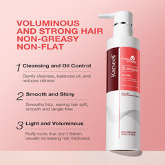 Karseell Volume Shampoo foamy lather demonstrates gentle cleansing and soft moisturization.