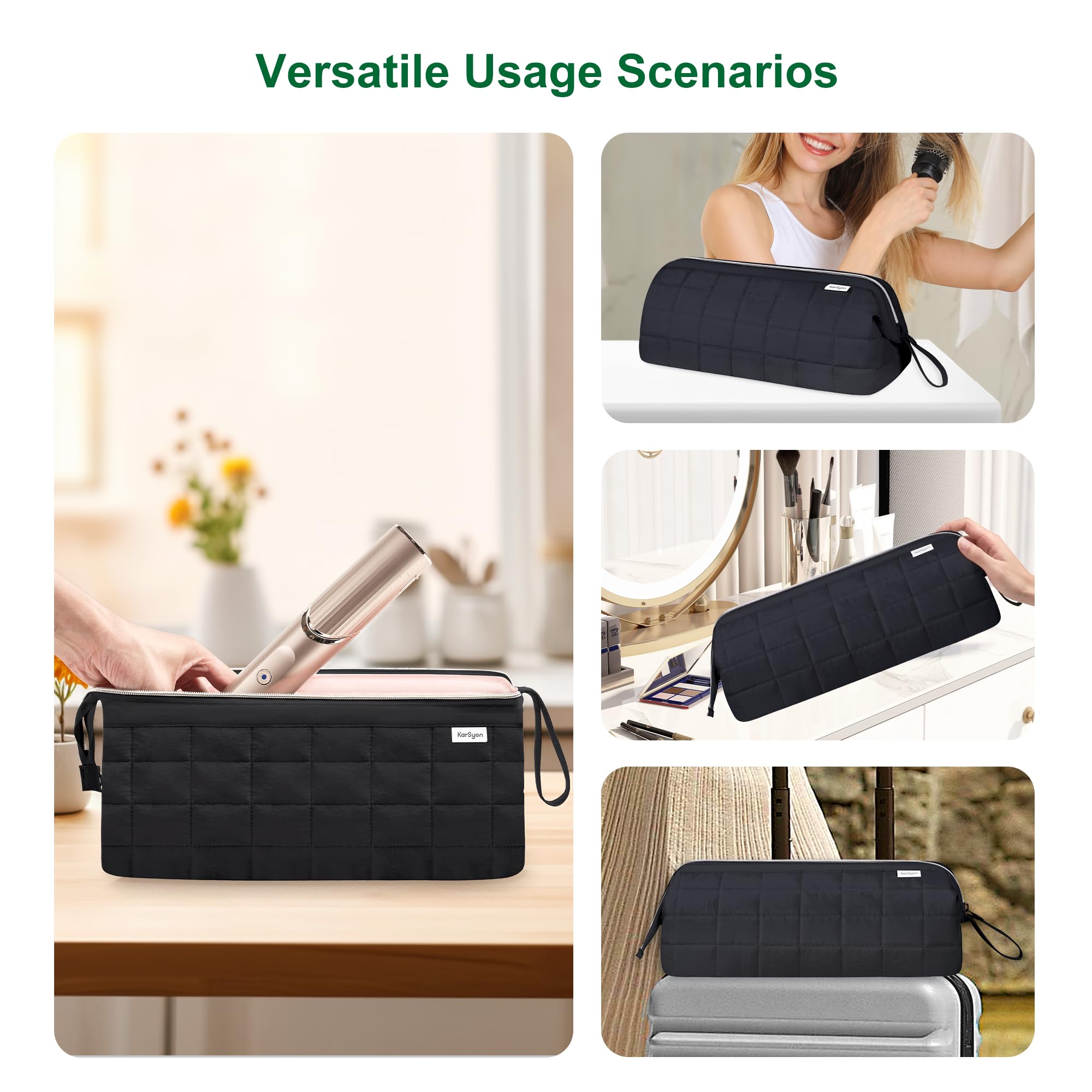 KarSyon carrying handle and wall hanging option adds flexible storage