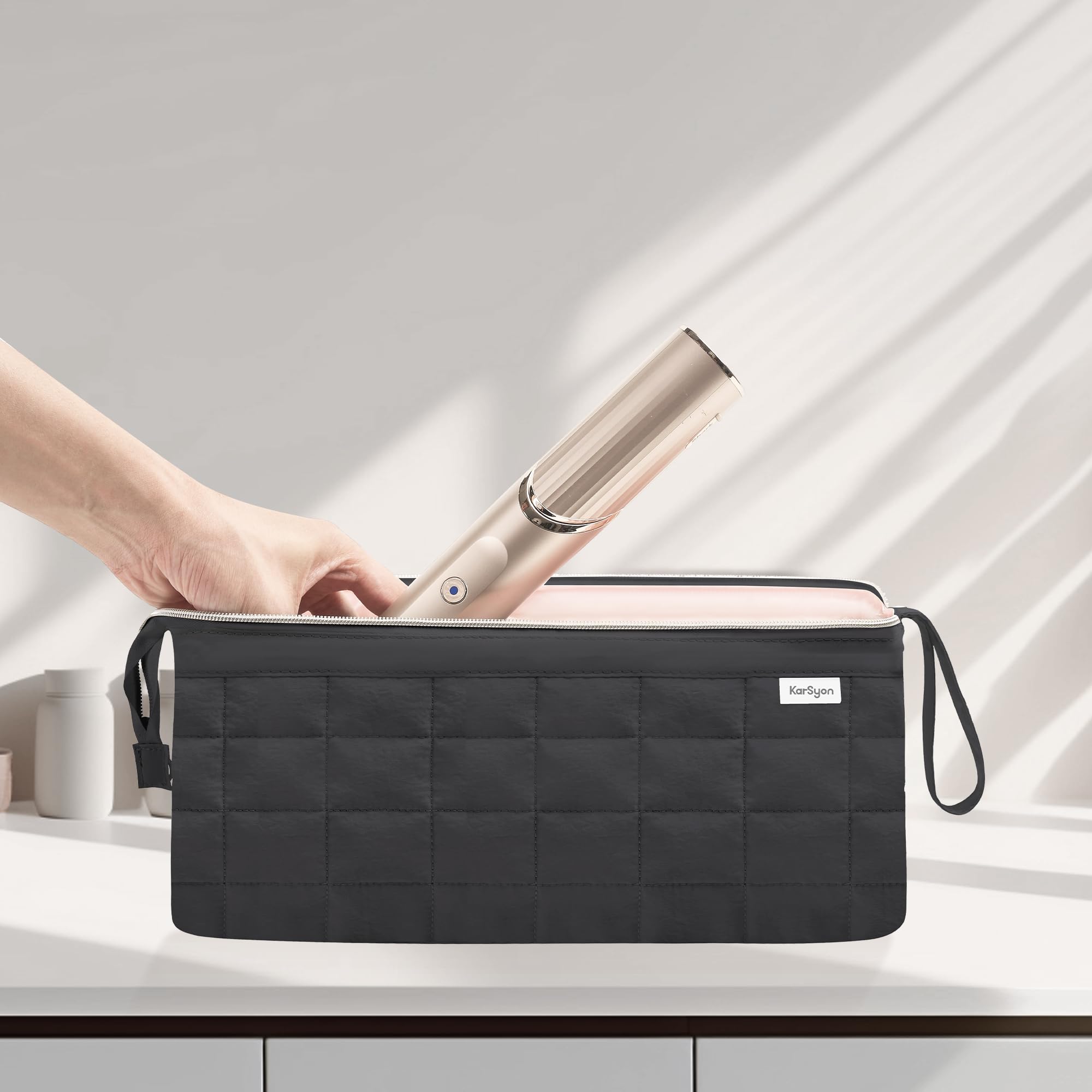KarSyon interior pockets organize attachments and small items for easy reach