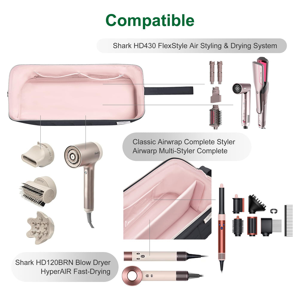 KarSyon sturdy zipper ensures smooth opening during busy styling sessions