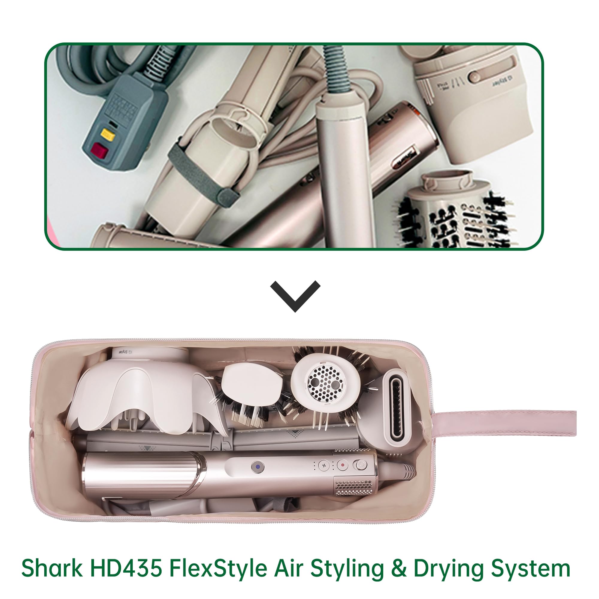 KarSyon Shark Flex Style Case two clear pockets for organization.