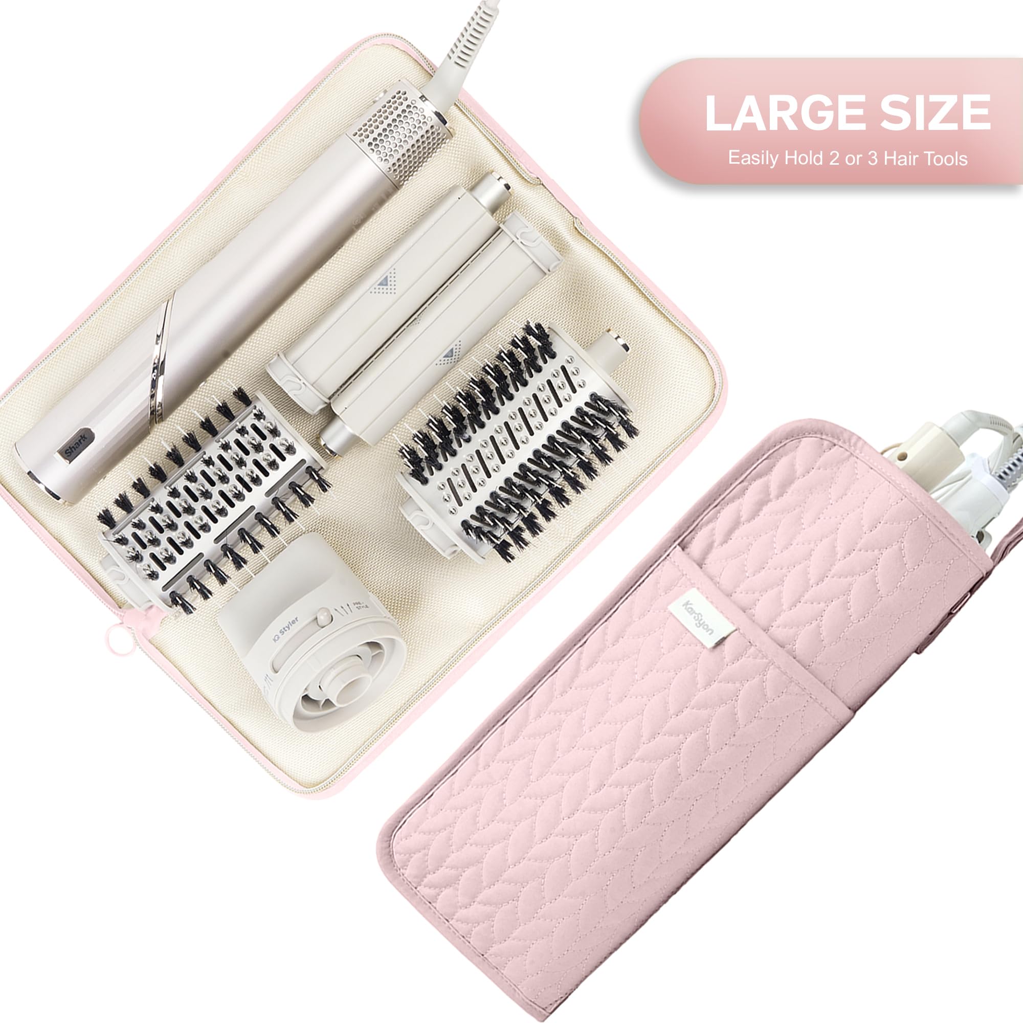 Karsyon travel hair tools bag compact design for on-the-go styling.