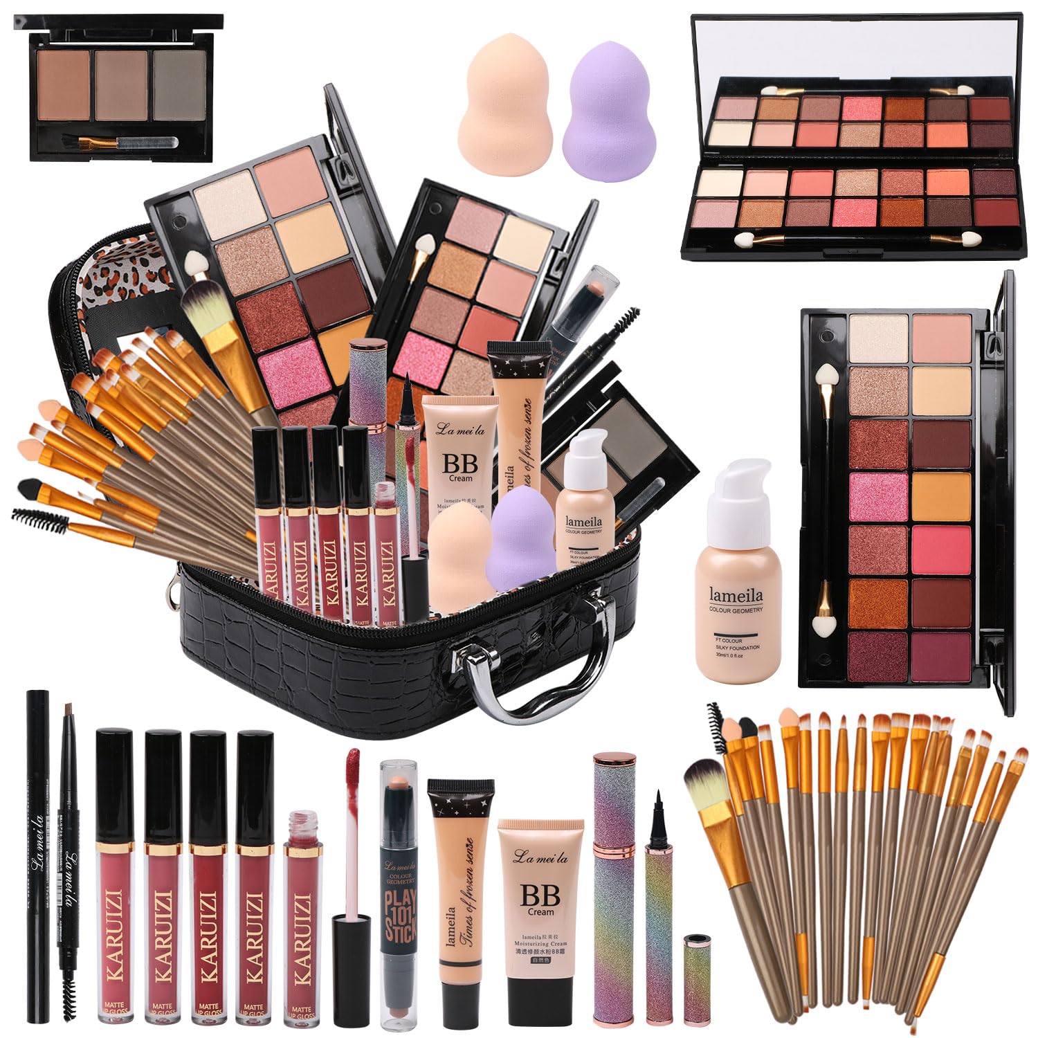 KARUIZI All-in-One Kit eyeshadow palette with versatile shades for day-to-night looks.