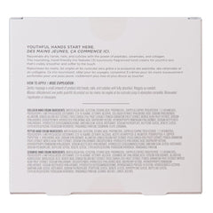 Karuna Age-Defying Hand Cream Trio back view shows scent options and daily nourishment.