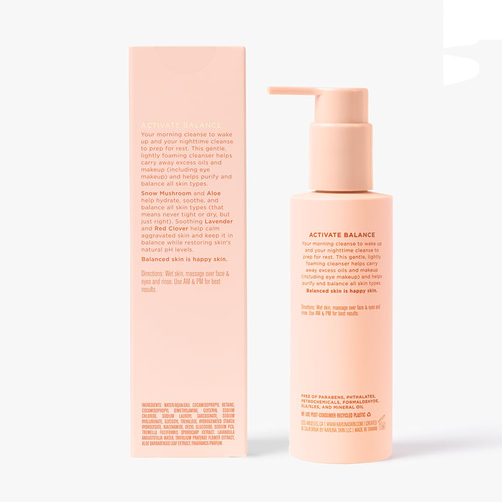 Karuna Balancing Facial Gel Cleanser all skin types icon.