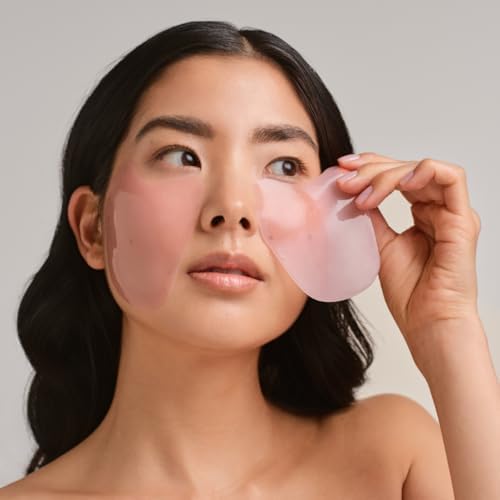 Karuna eye patch being applied for refreshed under-eye area.