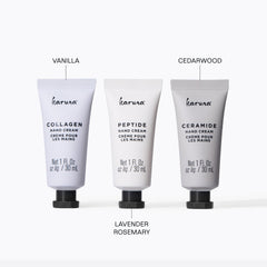 Karuna Floral Lavender Rosemary hand cream tub with soothing aroma and moisture.