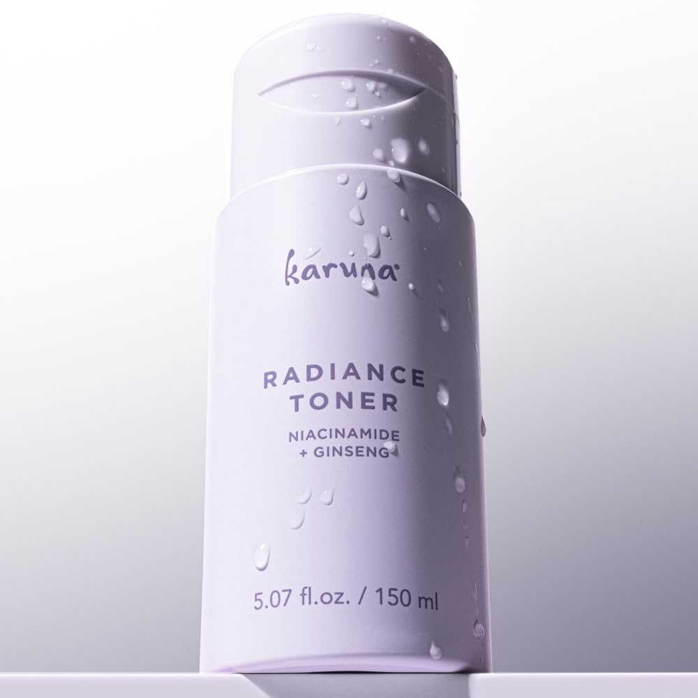 Karuna Hydrating Face Toner on skin with dewy, refreshed look.