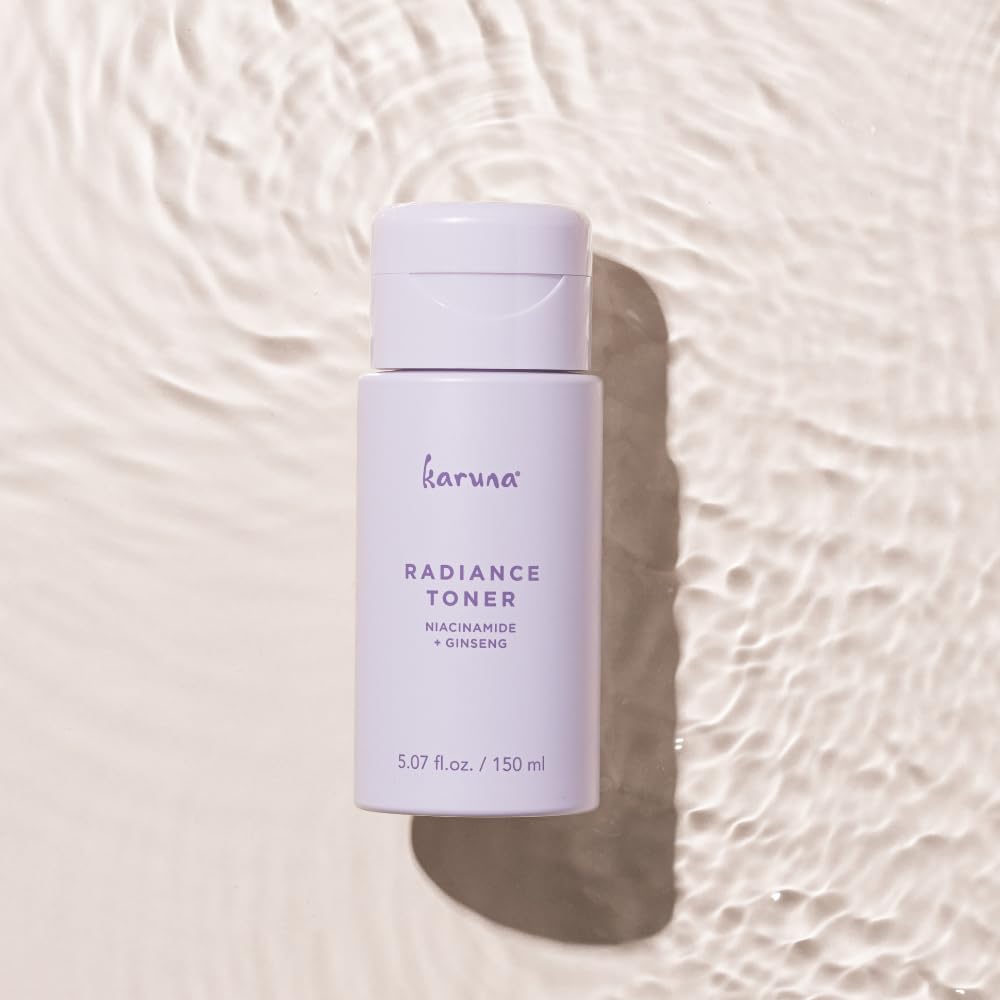 Karuna Hydrating Face Toner pump-top bottle ready for daily use.