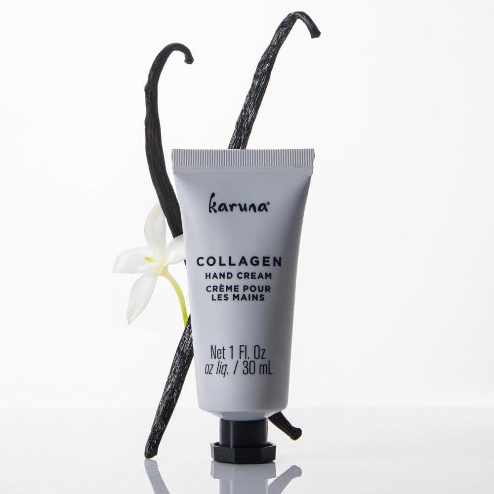 Karuna lightweight non-greasy formula close-up highlighting fast-absorption.