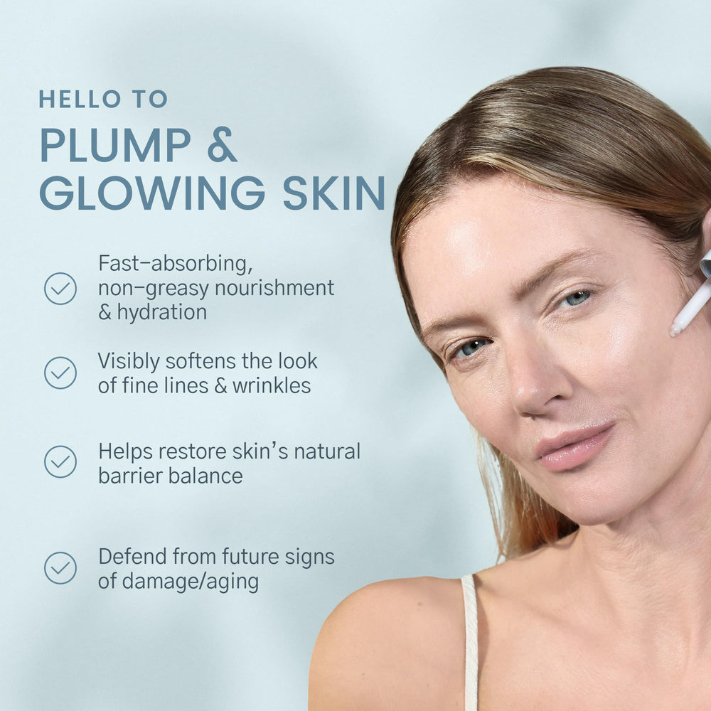 Karuna serum pump-dispense enables clean, controlled application.