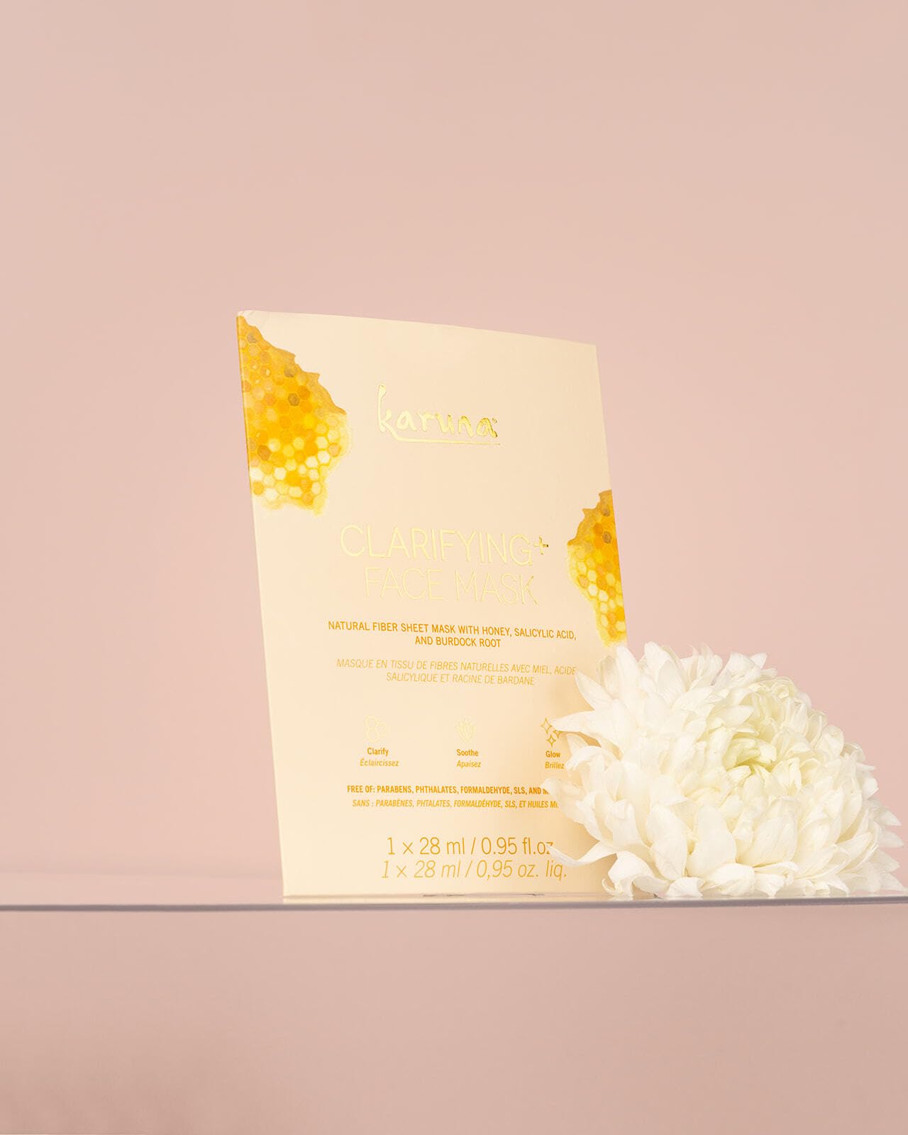 Karuna Skin clean beauty sheet masks are free from parabens and silicones.
