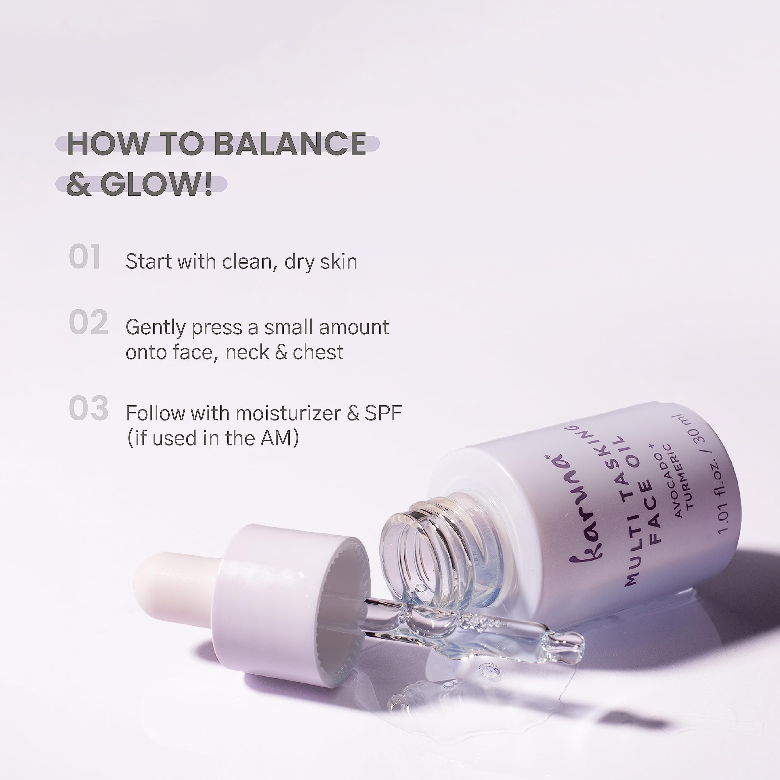 Karuna Skin Turmeric Root Extract detail highlights antioxidant glow potential