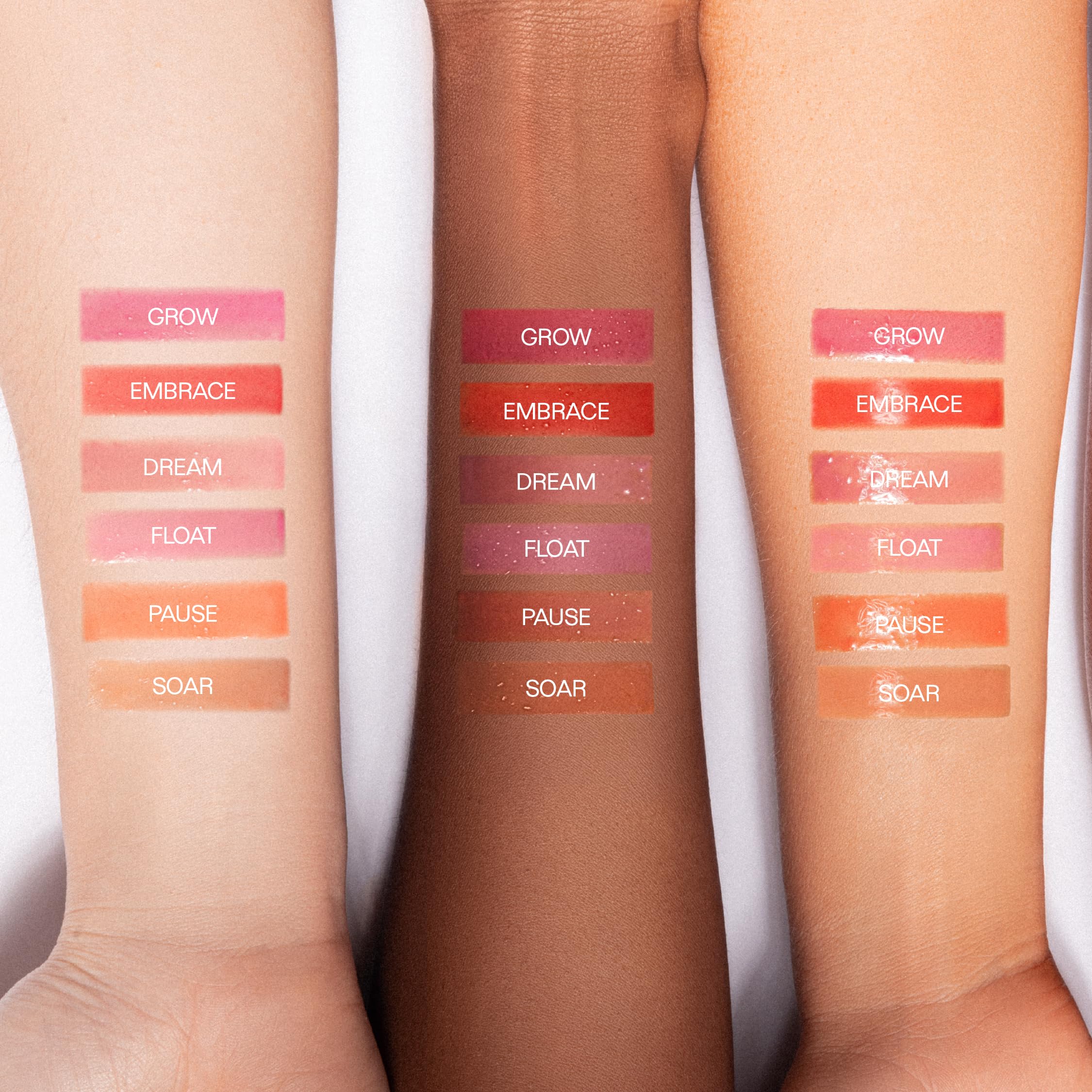 Karuna peptides and antioxidants graphic signals advanced lip care benefits.