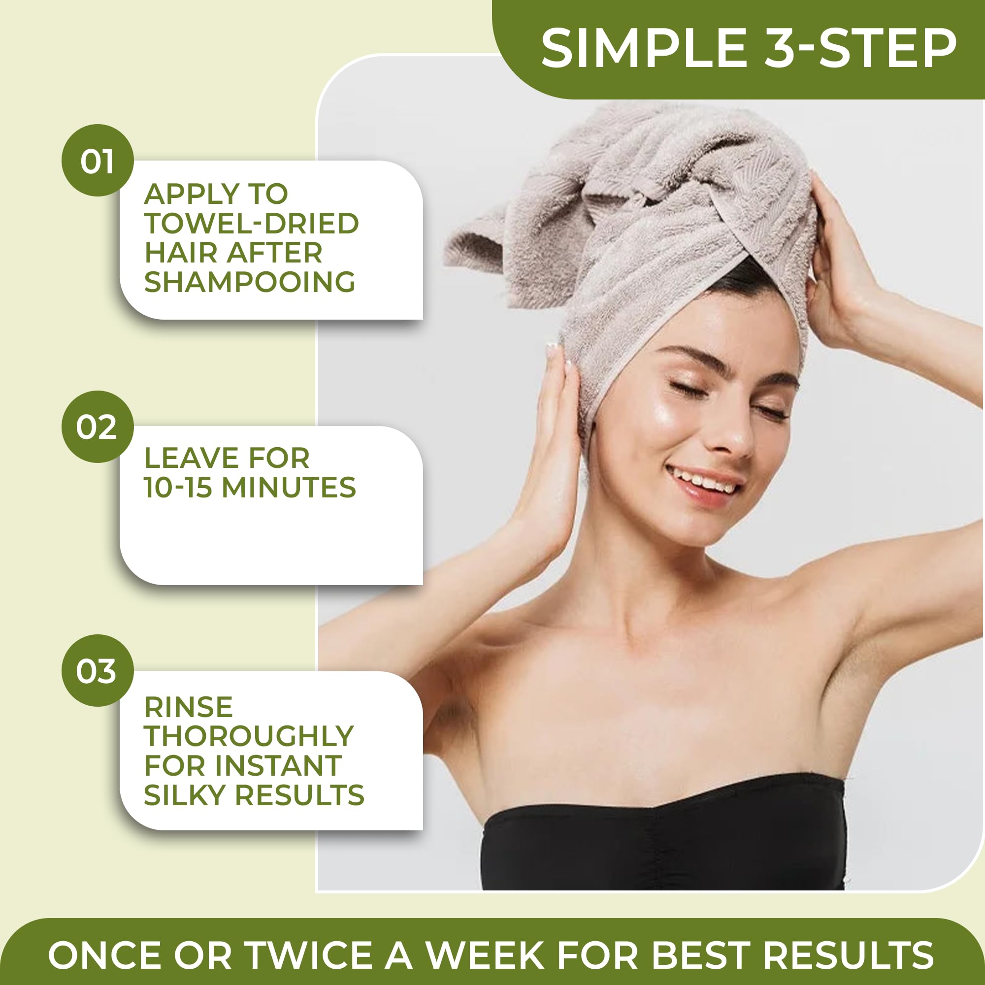 Salon-worthy gloss achieved at home with Karvannall collagen-acai hair mask