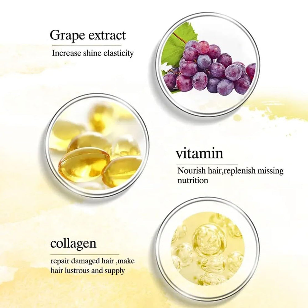 Karvannall Vitamin E and Collagen Shampoo sulfate free badge emphasizes gentle cleansing