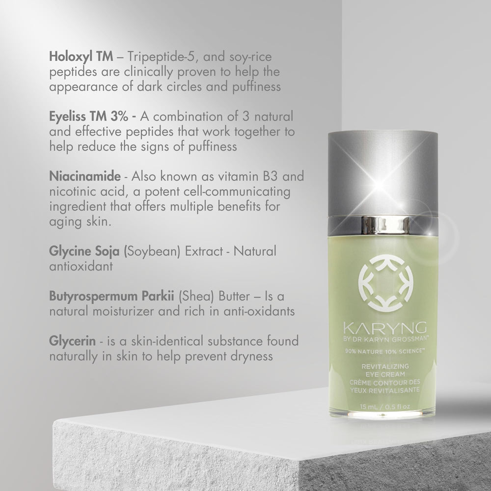 KARYNG Revitalizing Peptide Eye Cream under-eye hydration reduces dryness and fine lines.