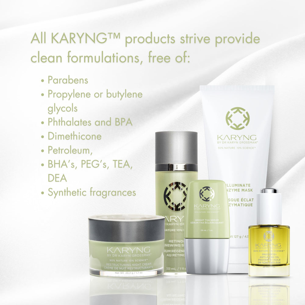 KARYNG Revitalizing Peptide Eye Cream organic vegan formula for sensitive skin.