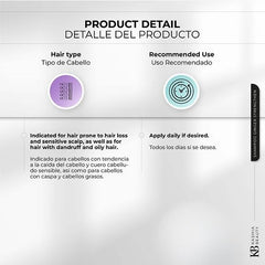 Kashia Beauty Ginger Strengthen Shampoo packaging shown with clear pH-balanced claims