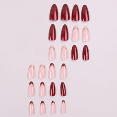 KASOICRA almond-shaped full-cover nails for a quick chic manicure.