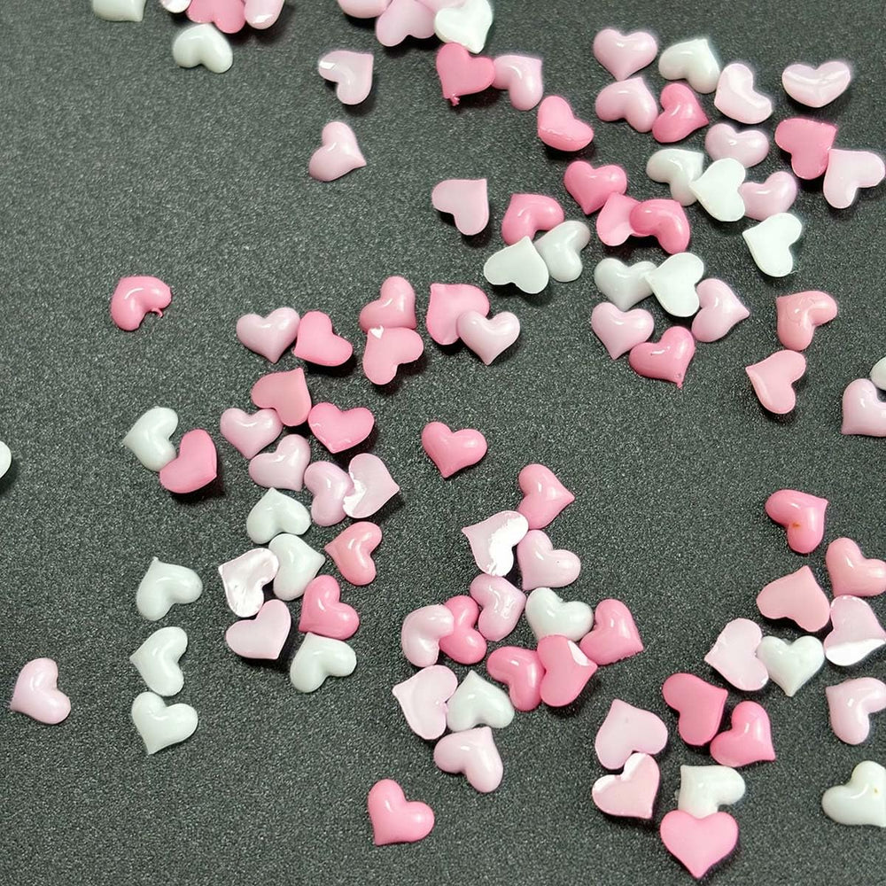 KASOICRA flat-back heart charms for secure adhesion