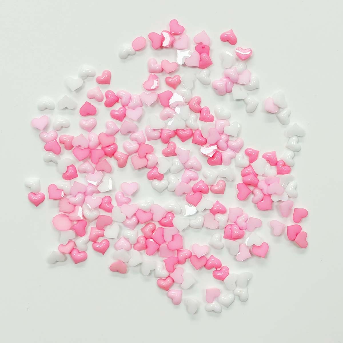 KASOICRA heart nail decorations in varied colors for versatile designs
