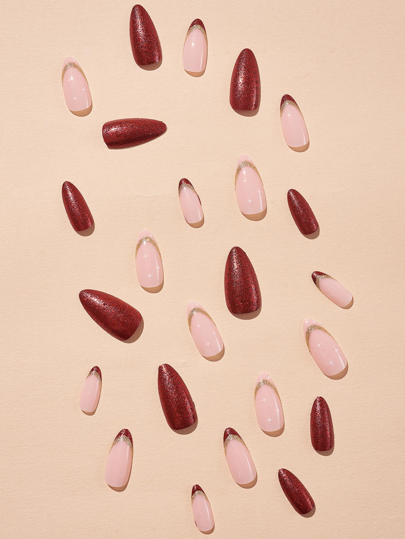 KASOICRA nail kit includes jelly glue and mini file for easy DIY.