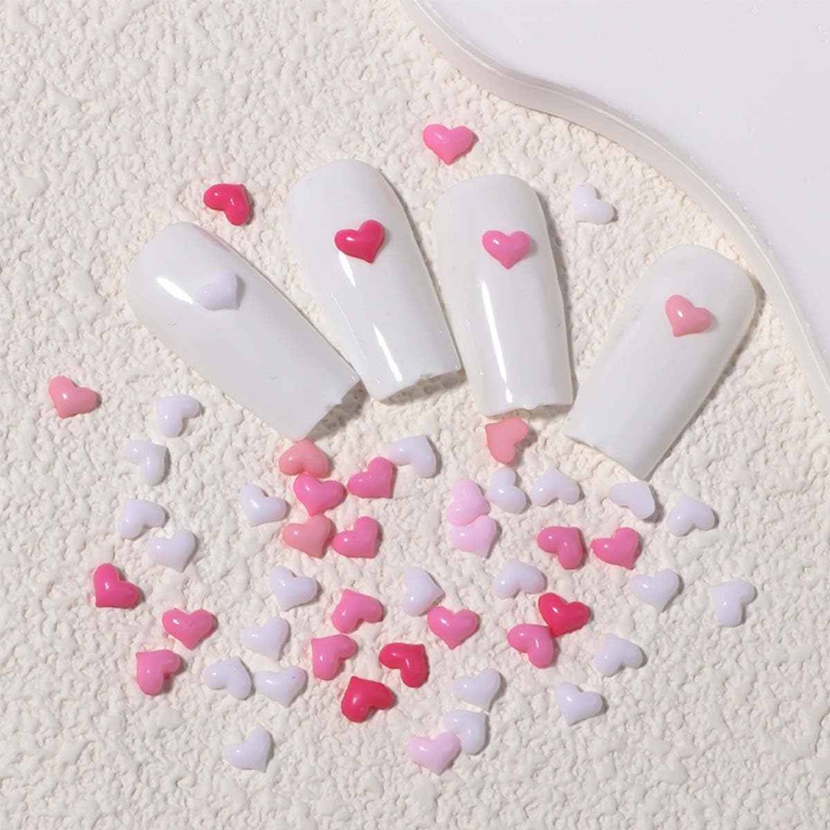 KASOICRA resin heart charm close-up showing smooth finish