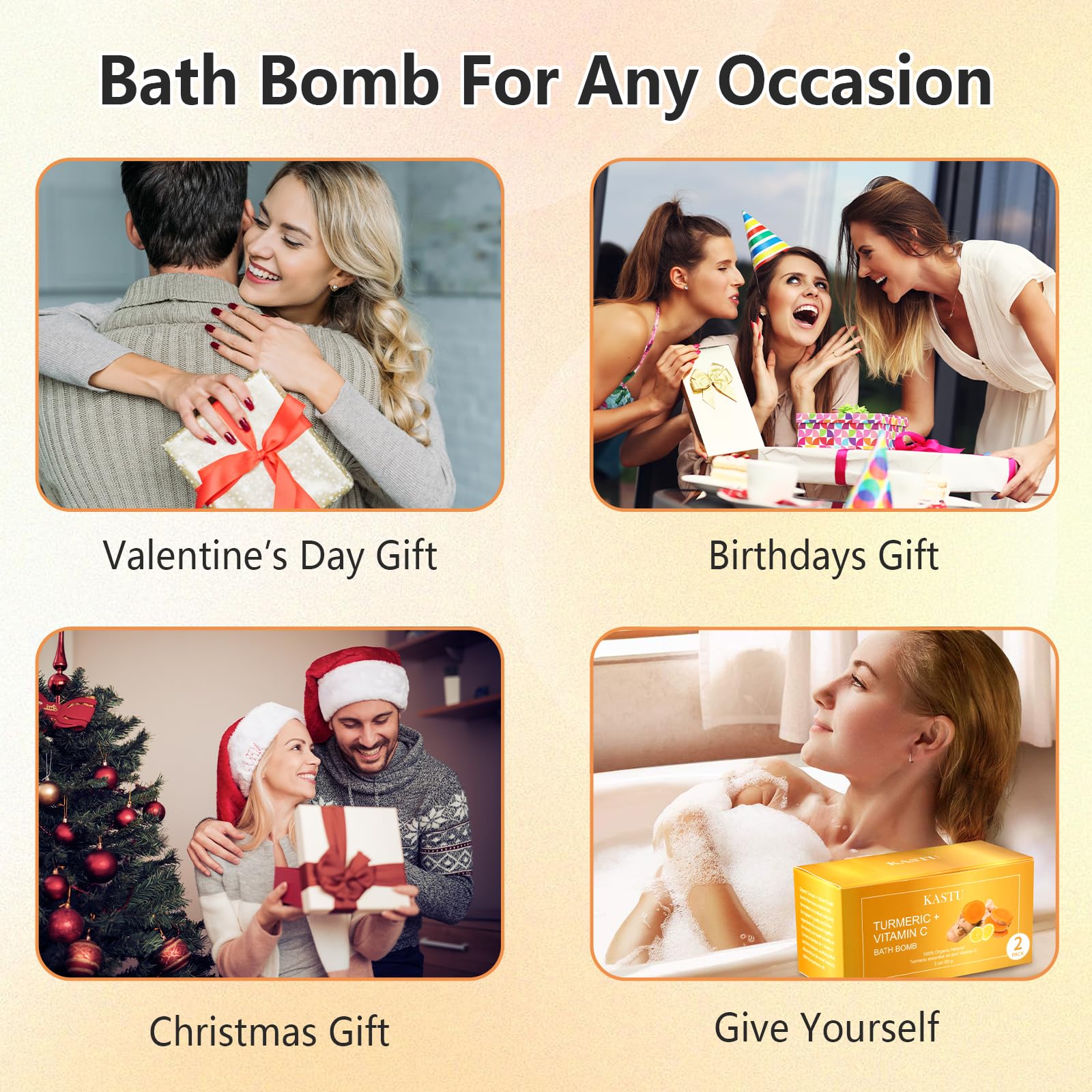 Kastu handmade organic bath bomb for a natural, soothing soak