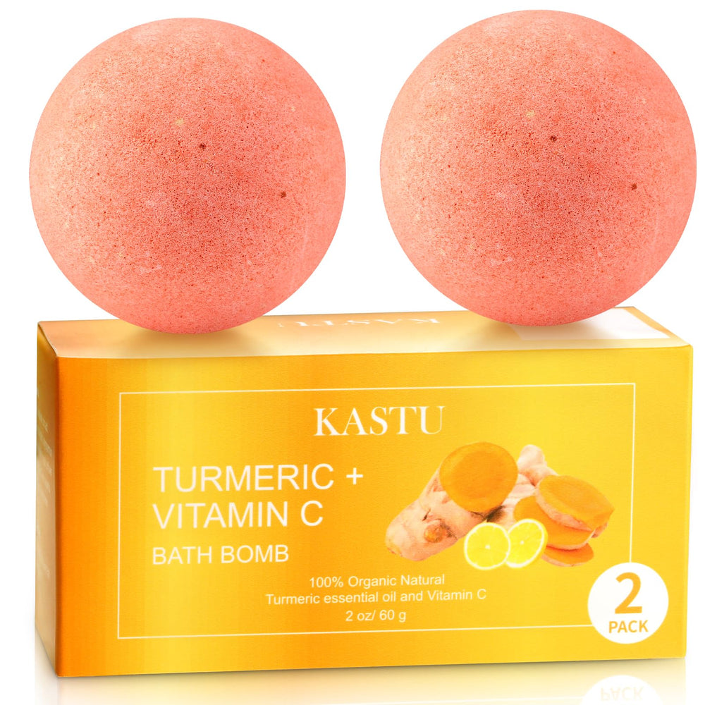 Kastu bath bomb turmeric-lemon for a refreshing soak and aroma