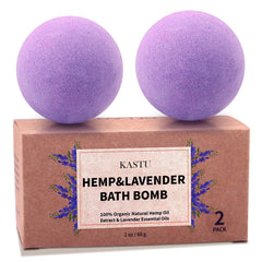 Kastu bath bombs two-pack for a spa-like soak and moisturization