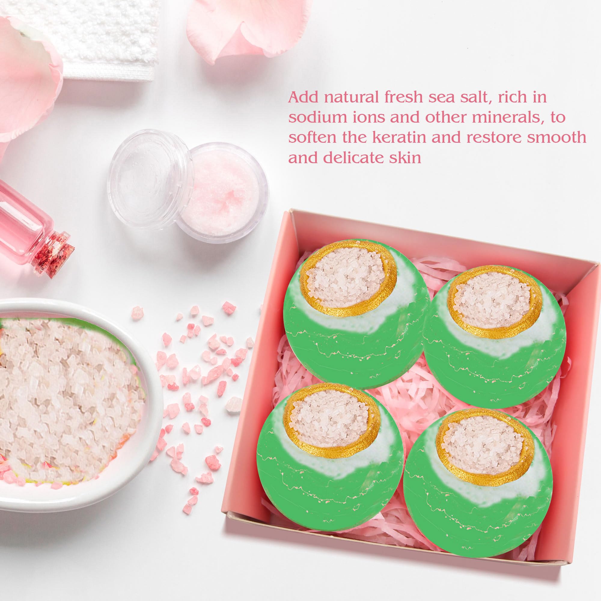 KASTU four-pack display makes a convenient gift-worthy bath experience.