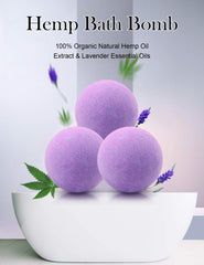 Kastu bath bombs hemp extract highlighting natural skin nourishment