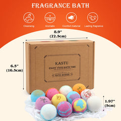 KASTU moisturizing bath bombs help hydrate dry skin during soaks.