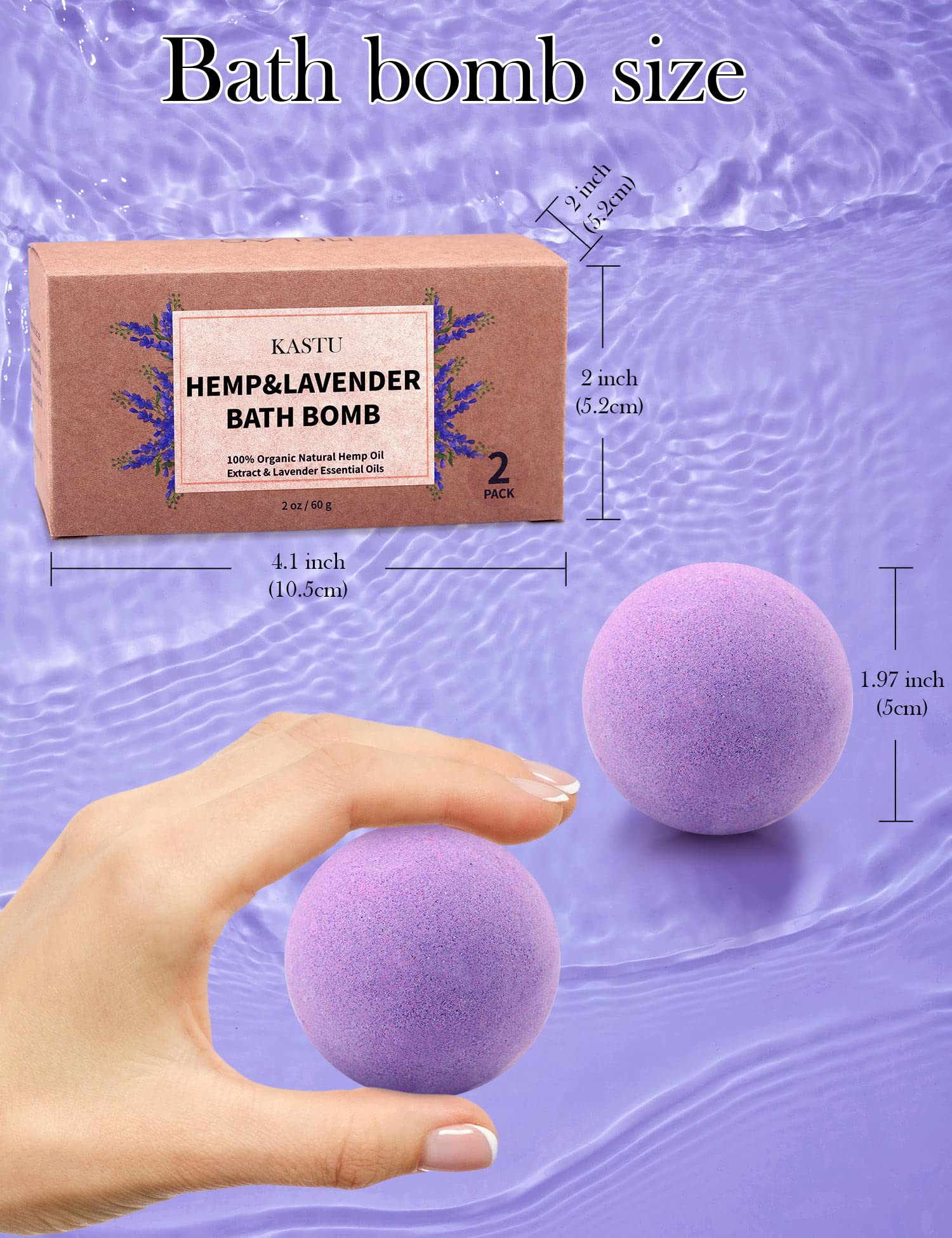 Kastu bath bombs relaxing foam for stress-free evenings