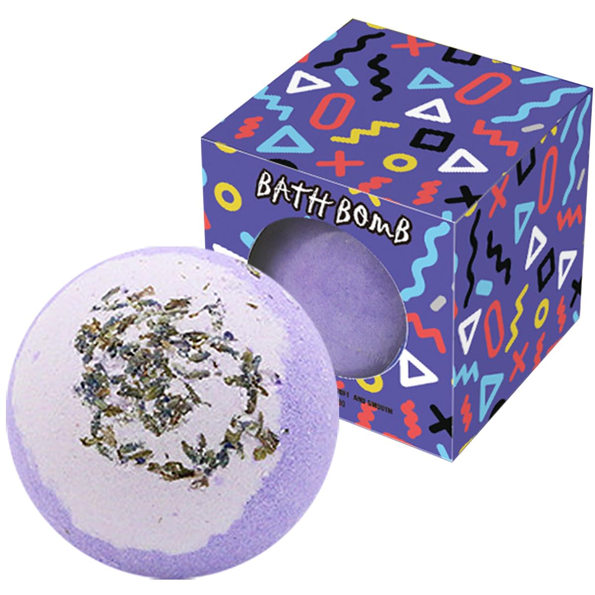 KASTU dried flower bath salt balls with lavender provide calming aroma and gentle hydration