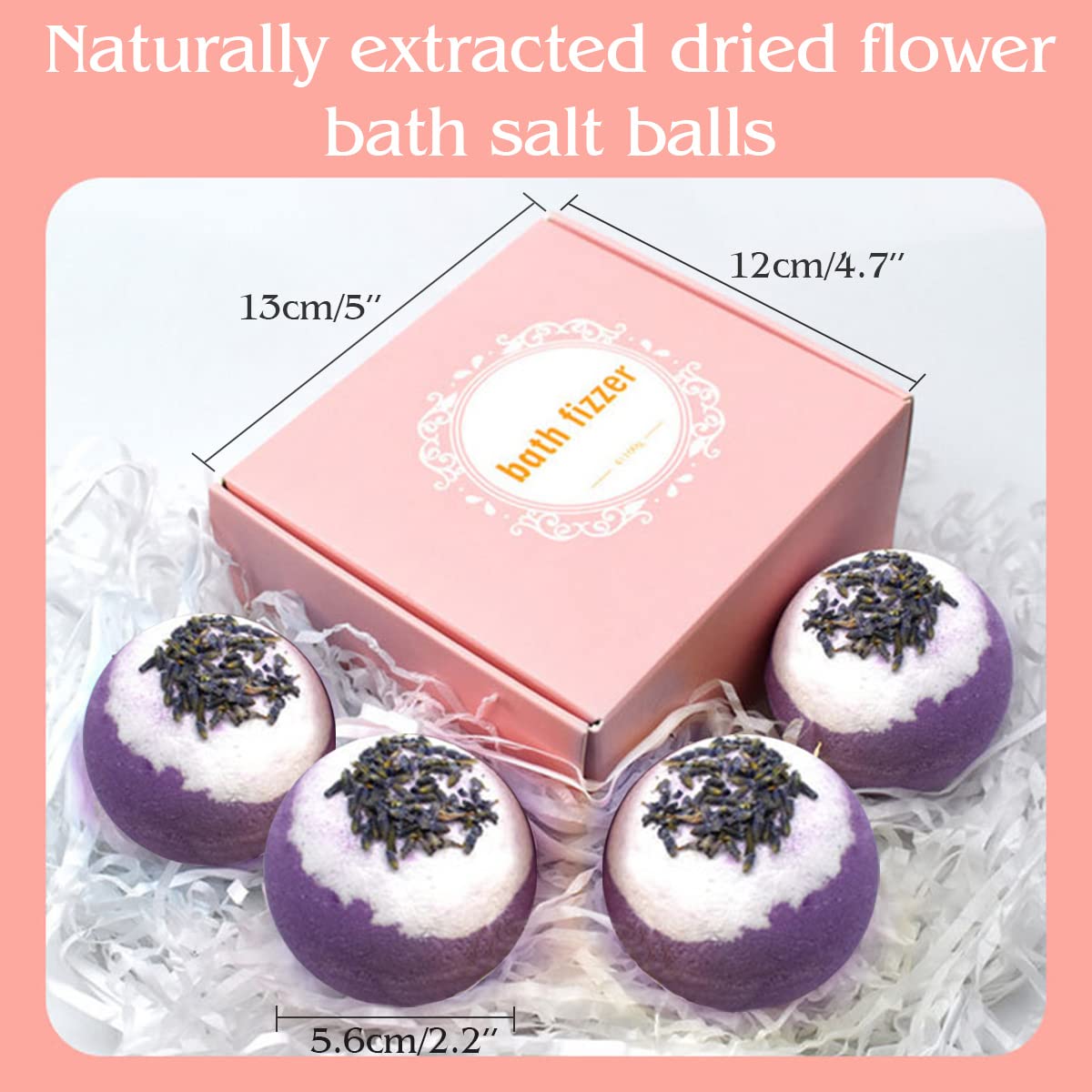 KASTU natural sea salt and plant extracts bath bomb for a luxurious, moisturizing soak.