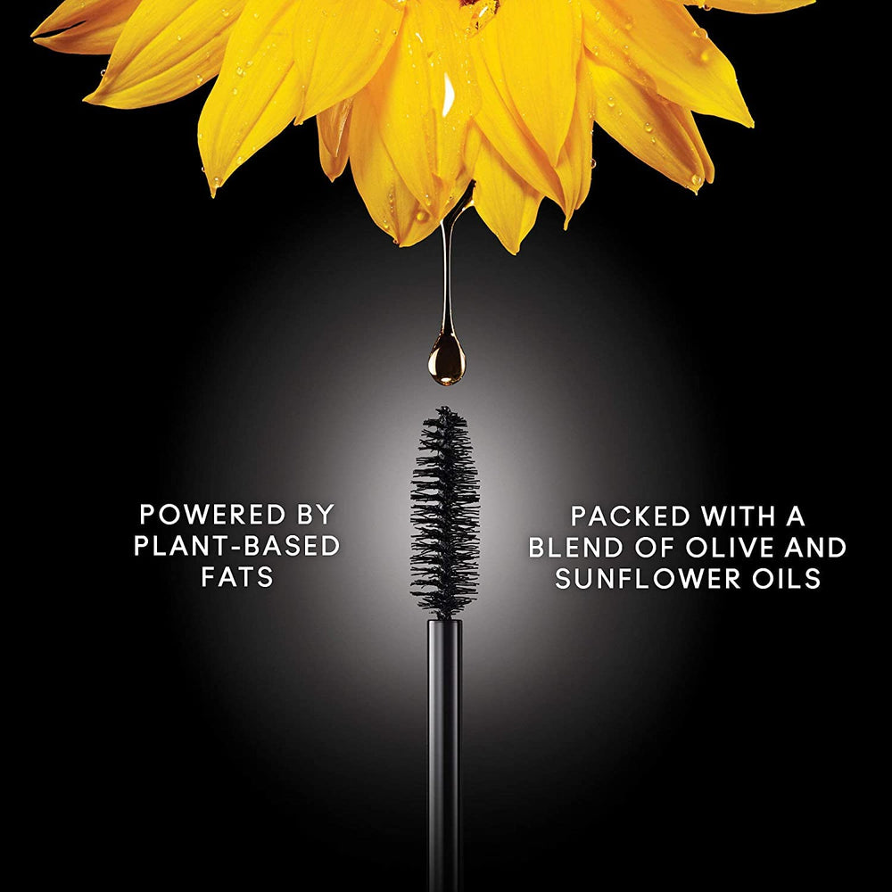 Kat Von D Go Big or Go Home Mascara Trooper Black swatch on skin showing deep black pigment