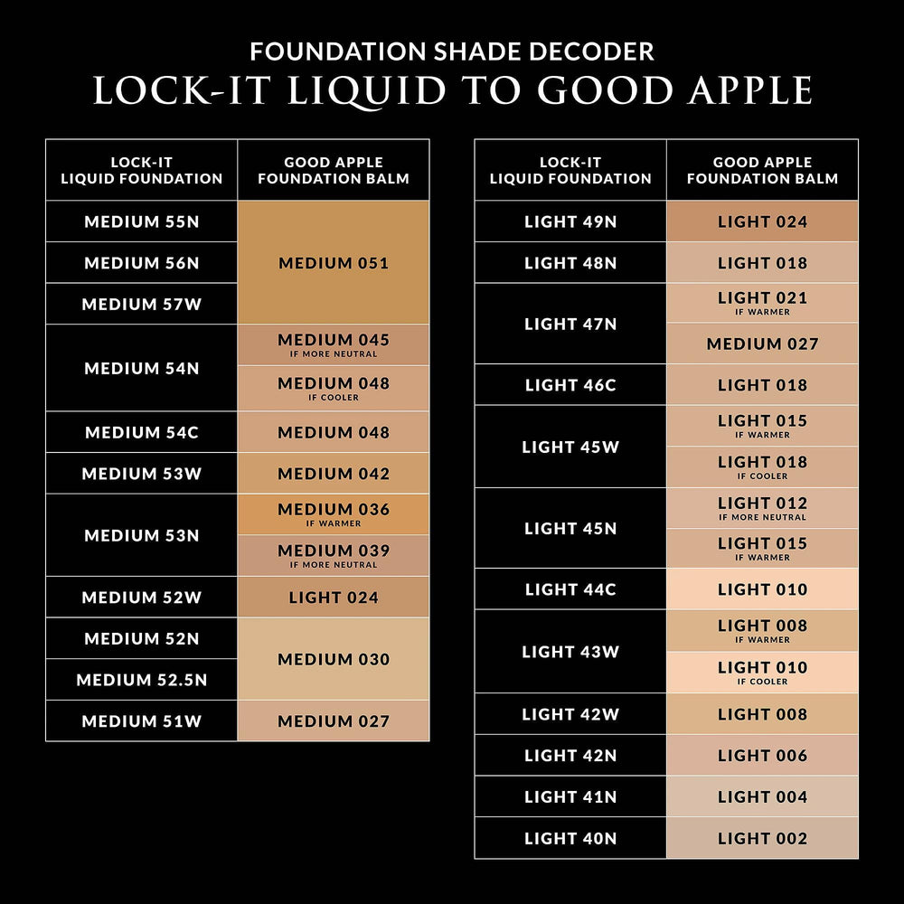 Kat Von D Good Apple blend streak-free for seamless complexion