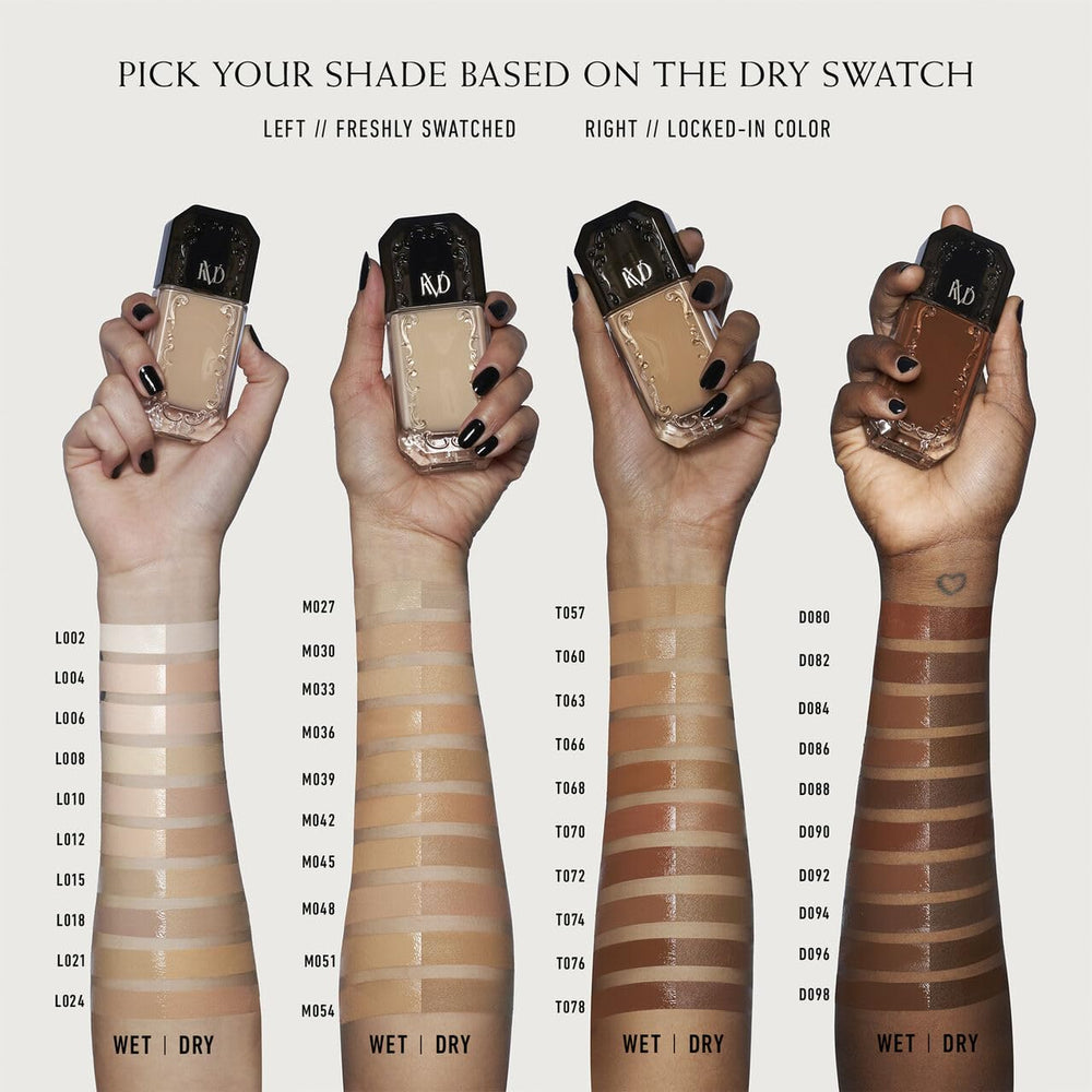 Kat Von D Good Apple texture demonstrates shine control and smooth finish
