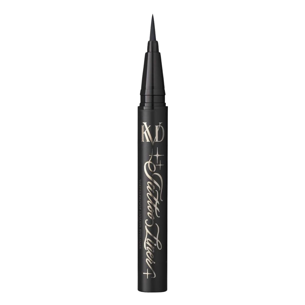 Kat Von D Mini Tattoo Liner Trooper Black tip for precise, long-wear definition.