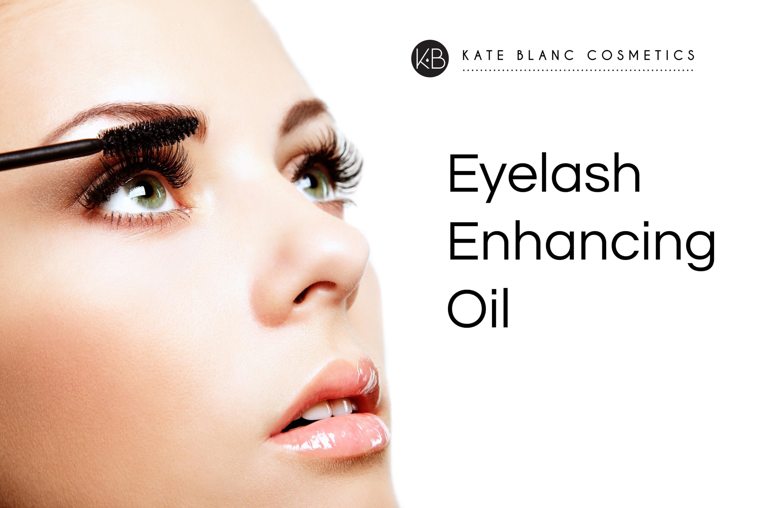 Kate Blanc Cosmetics oil on hair to soften and hydrate dry strands.