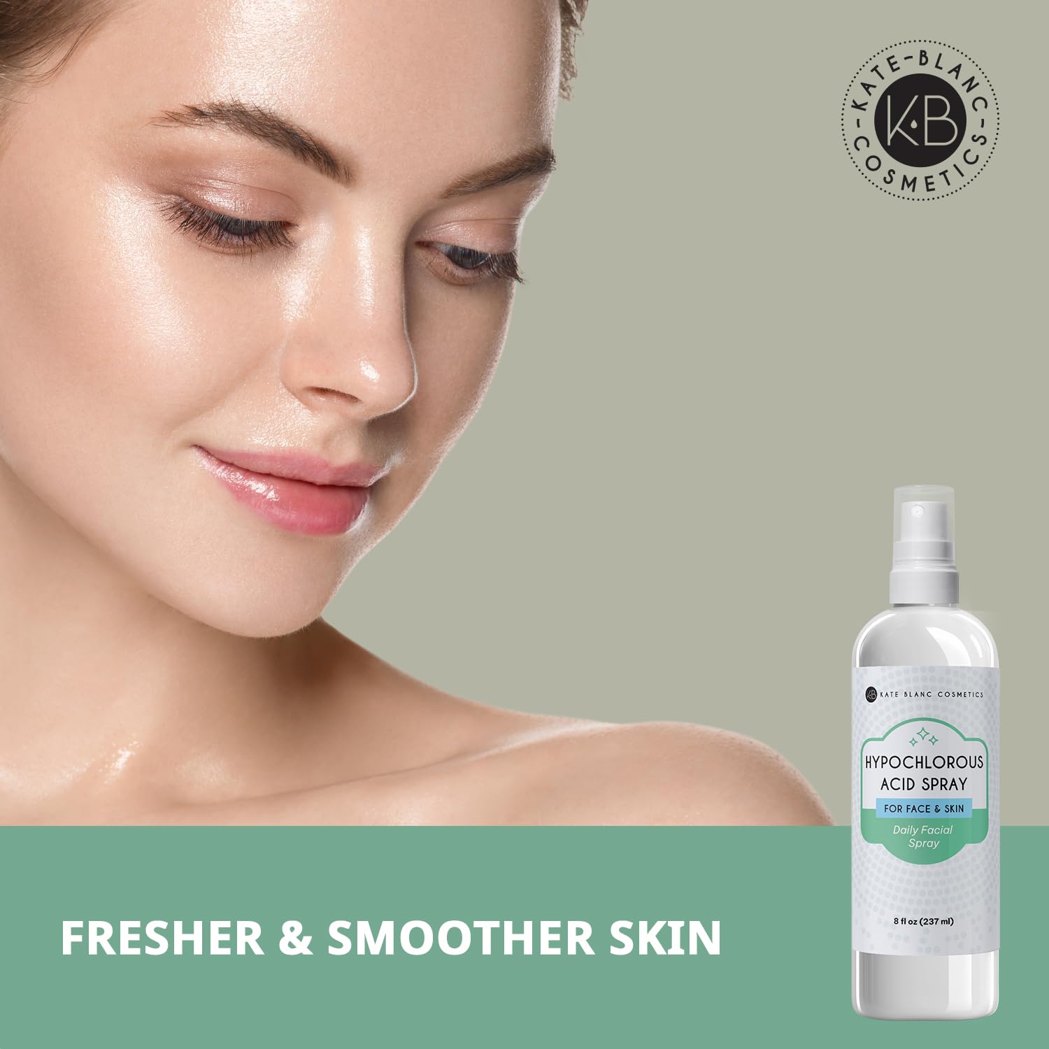 Kate Blanc HOCl spray safe for delicate eyelids and lashes.