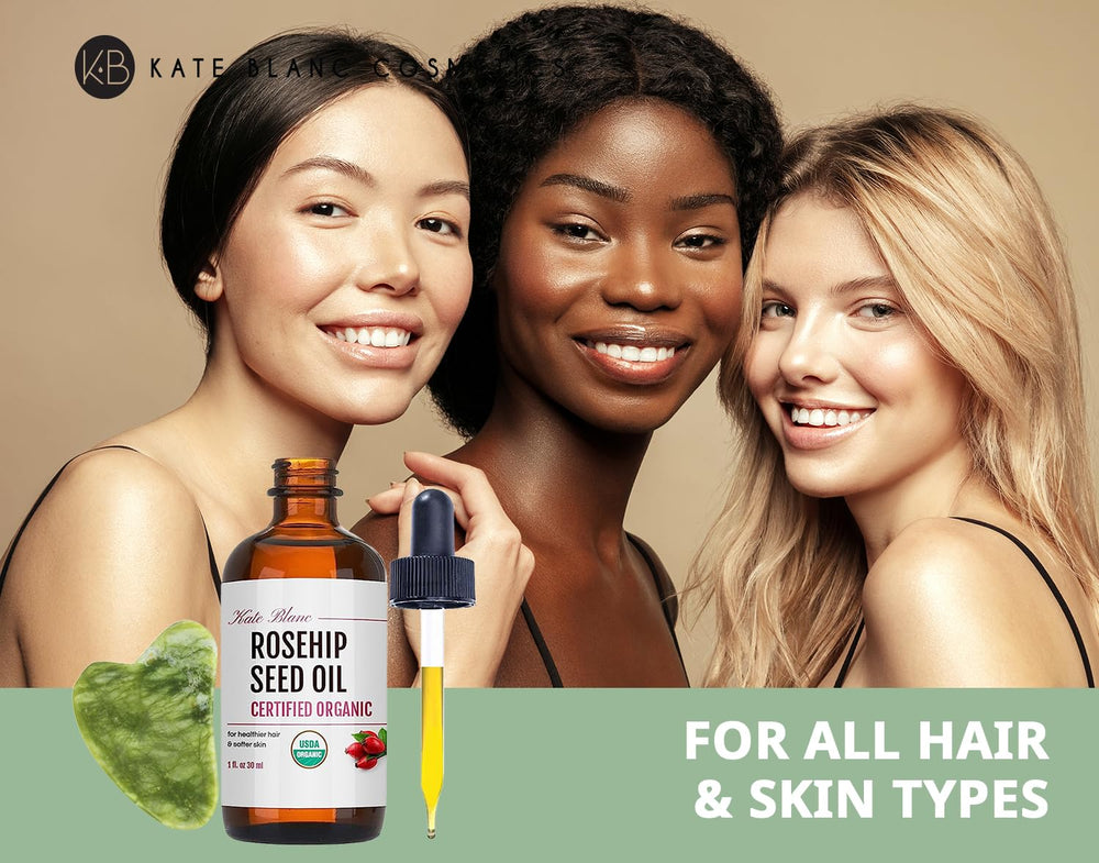 Kate Blanc rosehip oil for hair and nails, lightweight moisture