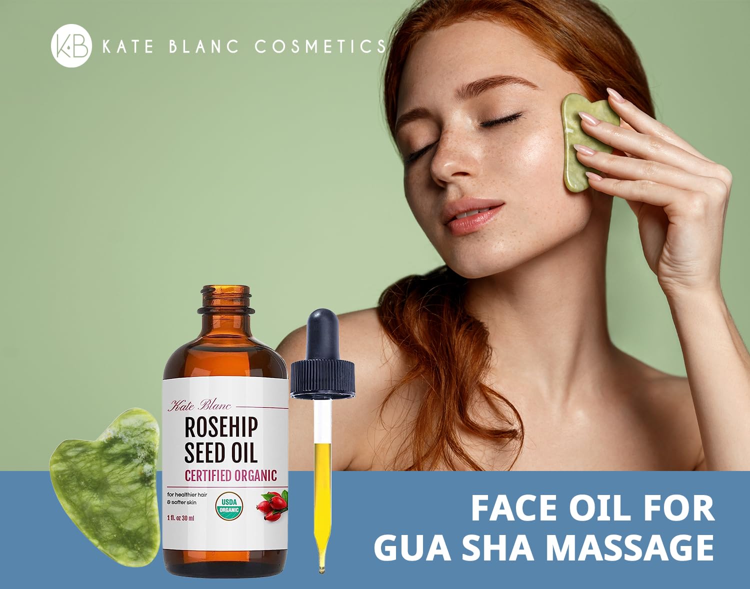 Kate Blanc rosehip oil supports a calm self care ritual