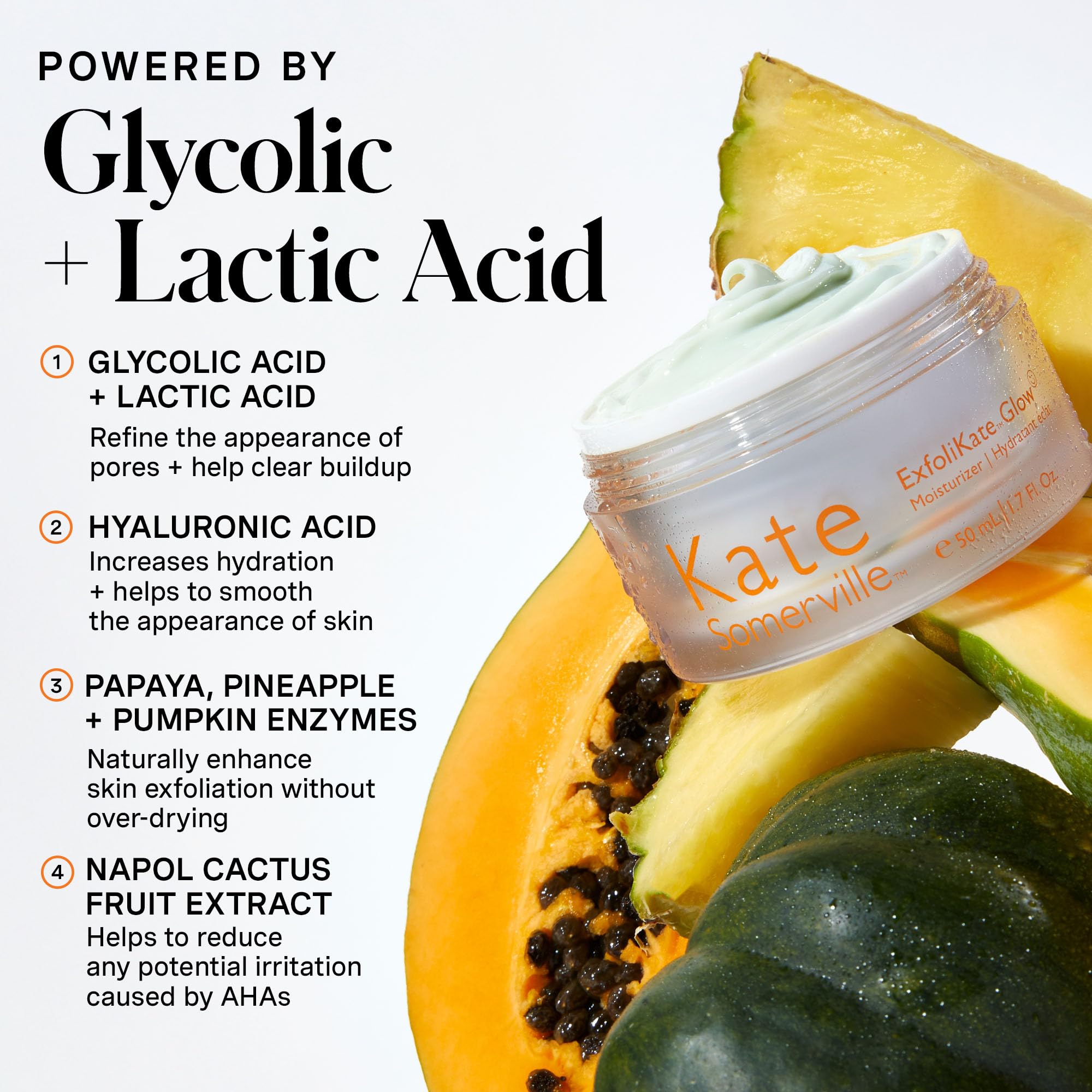 Pump dispenser of Kate Somerville Glow Moisturizer for easy daily use