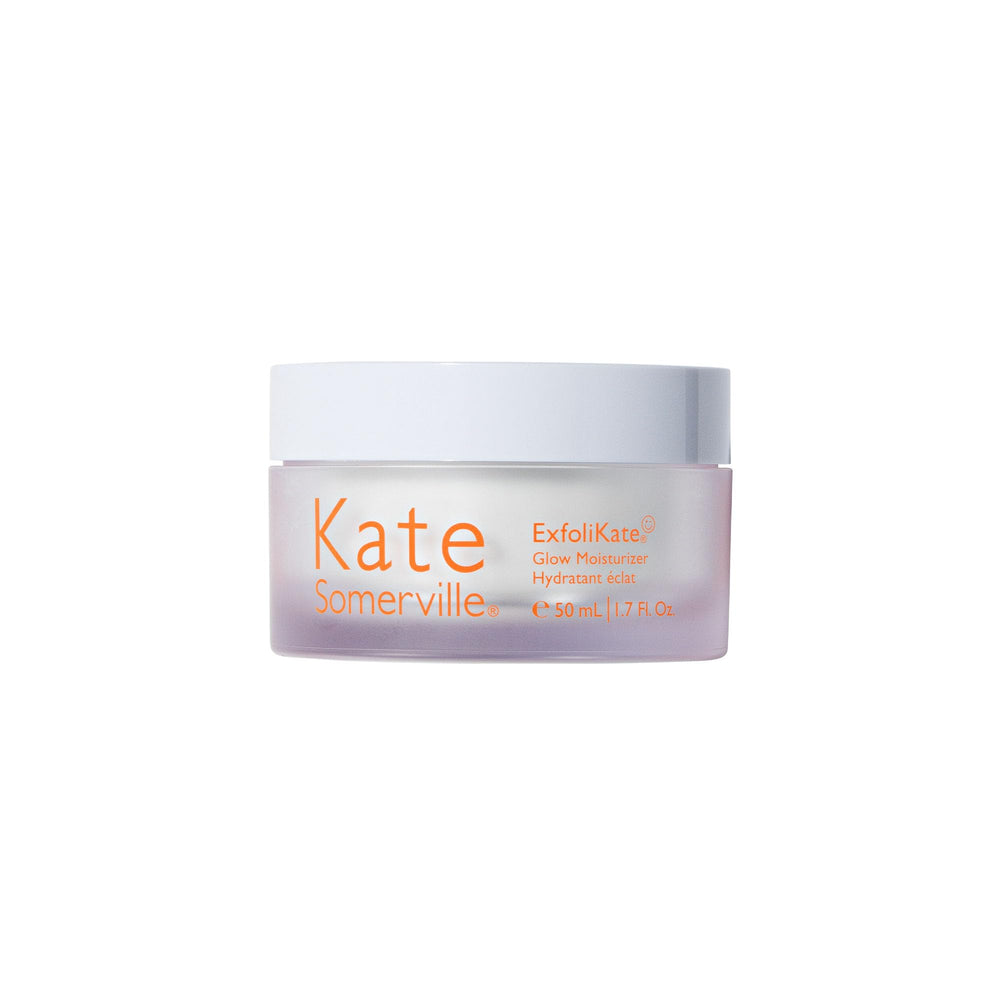 Texture closeup showing creamy consistency of Kate Somerville Glow Moisturizer